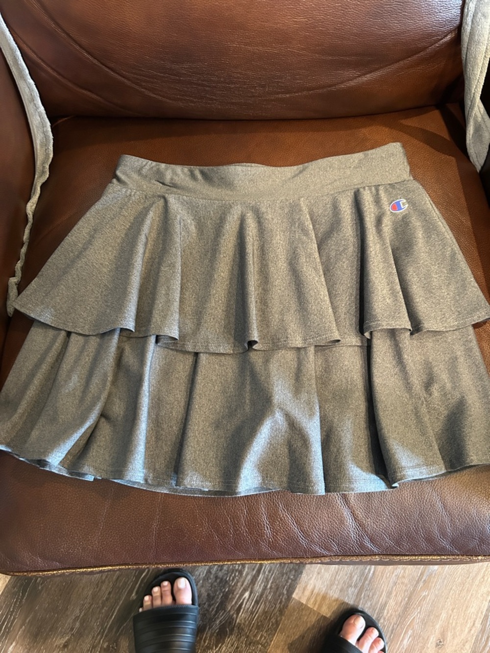 Champion Gray Double-Layer Skater Skort